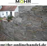 Preview: Muschelkalk Mauersteine mit gesägten Lagerfugen 1000KG